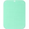 sourcing map Tappetino scolapiatti in silicone, 22,9 x 30,5 cm, sottopentola in silicone per pentole calde e padelle, resistente al calore, antiscivolo, per banconi della cucina, verde