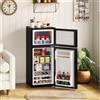 staronce Mini Frigo 92L con Congelatore 28L, Porta in Vetro, LED, 45dB