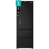Hisense RF632N4WFE1 Frigorifero French Door, 485 Litri, Ridotta Profondità 70 Cm, Black, Metal cooling, Total No Frost, Classe Energetica E