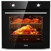 Hobsir Hob 60CM Forno da Incasso Multifunzione, Capacità 65L, Classe A, Forno Elettrico Design da Incasso, 4 Funzioni di Cottura, Temperatura Massima 250°C, Comando con Manopola Girevole