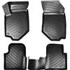 ASC Tappetini Auto Compatibili con Opel Mokka II Serie 2021-2024, Gomma a Vaschetta con Protezione Poggiapiedi, Bottoni per Ancoraggio.Non compatibile con Mokka-e 2021 (elletric)