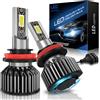 SHINYY Lampadine H11 LED 60W 16000LM, H8 H9 Fendinebbia 7000K Bianco 12V Lampade LED H11 Fari Auto per Anabbaglianti Abbagliante Luce Canbus Anti Errore, Sostituzione Alogene e Xeno, 2PCS