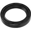 QUARKZMAN 30 x 40 x 7mm TC Olio Sigillo x Gomma Doppio Labbro per Moto Alberi Motore e Pompe Idrauliche, [Nero]