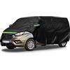 Soekodu Telo Copriauto, Impermeabile Copriauto Sostituzione per Ford Transit Custom L1H1 2012-2022, Tutte Condizioni Atmosferiche Copertura per Auto con Porta con Cerniera e Cinturino Antivento