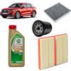 OP Kit tagliando 3 filtri + 4 L olio Edge 5W30 LL compatibile con Audi Q2 GAB 1.0 TFSI,CHZJ