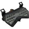 Vdifsvb Fari Moto per Kawasaki Z750 2004 2005 2006/ Z1000 2003 2004 2005 2006 Fanale Posteriore Freno Indicatori di Direzione Luce LED Integrata Moto Anteriore Faro(Black a)