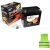 CLICK & GO COMPATIBILE CON GILERA RX Arizona 125 per anno 1986 al 0000 BATTERIA YB9-B OKYAMI OB9-BR FORNITA CARICA E PRONTA ALL'USO BATTERIE ATTIVE 9 AH AMPERE 12 VOLT 135X75X139MM
