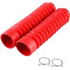 Tyenaza Copri Forcella Anteriore per Moto, Copriforcella Universali Anteriori per Moto, in Gomma, Antiurto, 205 x 42 mm, Rosso