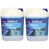 Palmaspareparts ADBLUE BASF 2 X 10lt Additivo Urea Euro 4,5,6 Tecnologia SCR con Beccuccio Flex (20 lt)