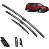DHWUIASF per Honda CRV CR-V 2007-2011 MK3 Tergicristallo LHD Anteriore E Posteriore Spazzole Tergicristallo Set Kit Parabrezza Parabrezza Finestra 26 + 17 + 14