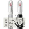 SD COLORS Perla Nera KTV - Pennello per ritocchi da 20 ML, colore: nero