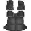 Himwqfuh Tappetini in Gomma Per Subaru Per Forester 2025 2026 Tappetini Auto Tappetino Protettivo Piedi Rivestimento Bagagliaio Adatto Solo Timone Sinistro(LHD 4pcs)