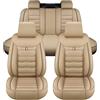 LuoCaoH Set Coprisedili per BMW E21 3 Series 320 320i 320is Sedan/Cabriolet, 5 Posti, Set Completo, Comodi Coprisedili in Pelle, Airbag Compatibili,D/D