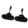 Generico Indicatore Laterale Indicatori direzione LED dinamici Lampeggiante sequenziale Per Clio Per Kangoo Per LAGUNA Per MEGANE Per TWINGO Per MASTER Luci Led(Smoked Black)