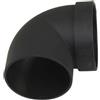 JNNJ Connettore Della Curva Del Tubo Rotondo Di Ventilazione, Gomito Del Tubo Di Ventilazione 90 Gradi, Plastica Aria Condotto Tubo Gomito Uscita Connessione, Per Diesel Auto Accessorio(75mm)