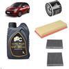 OP Kit tagliando 3 filtri + 4L olio 5W-30 IPC C2 compatibile con Citroen c3 ii 1.2 VTI 82 Benzina 2012-2016