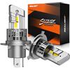 SEALIGHT H4 LED, 9003/HB2 2024 Latest Car Vehicle Headlight, 22000LM 6500K Bright White Light 600% Brightness, 1:1 Design H4 Halogen Replacement, Plug-n-Play, Pack of 2 (H4)
