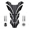 BLACK DOVES GRAPHICS Adesivo Resinato Protezione serbatoio Adesivo 3D Resinato Compatibile con moto Triumph Universale (nero)