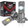 Tongruiting Lampade Fari H7 LED, 110W 40000LM Luce Bianca 6500K con Ventola di Raffreddamento, Luminosità Aumentata del 900%, Dimensioni 1:1 Originali, Installazione Plug & Play, Confezione da 2
