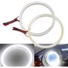Qasim 1 coppia di LED COB Fari Angel Eyes con Copertura in Plastica 120MM 93SMD Bianco Anello Halo Occhi d'Angelo per Auto Moto per DRL Diurna Faro Fendinebbia DC12V