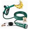 MIDINGCHAI Pompa Travaso Gasolio 12V: Portata 30 L/min, Pompa Elettrica Portatile con Pistola, Filtro e Tubi per Diesel, Biodiesel, Cherosene e Olio Combustibile - Per Casa, Fattoria e Cantiere