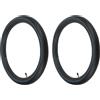 LUCKDANO 2.75 X 18 2 Pezzi .50-18 Pneumatico con Camera d'aria con Stelo Valvola Dritto TR 4 per Cerchione Moto da Pollici e SUV - A Prova di Assorbimento degli Urti e di Esplosione
