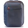 NAVA DESIGN - Zaino Small Organizzato con Uno Scomparto, Tasca Frontale, Chiusura a Zip e Porta Computer, Colore Avio/Arancione- Dimensioni 38 x 27 x 13 cm