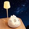 YGVQN Luci Notturna per Bambini, Luci Notturna Neonato Gatto Carino, 3 Modalità Luce & Rotazione 360°, Lampada Animale USB Ricaricabile per Camera da Letto, Luce Lettura Regolabile con Luce Calda