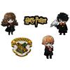 Mono-Quick Harry Potter Logo Ron Hermione Hogwarts Patch Termoadesivi Set di 5 per Adulti Bambini con Cult Magia Originale Vintage, Pantaloni Jeans Ginocchio Riparazione Toppe
