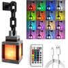 RoserRose Lampada notturna con lanterna pixelata con telecomando, luce notturna da parete, 16 colori con telecomando e funzione dimmerabile per camera da letto, campeggio e regalo per giocatori