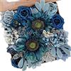 Fouriding Fiori Artificiali di Blu Rose Finte per Bouquet Centrotavola, Composizioni per San Valentino, Festa Della Mamma,Torta di Compleanno, Decorazione per la Casa