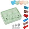 Homaskylynn Butt Plug Ice Mold, Butt Penis Plug Ice Cube Tray, Anal Plug Ice Mold, Butt Plug Ice Maker, Personalized Ice Cube Mold with Lid, Adult Prank Silicone Ice Cube Tray for Stanley Cup(A-green)