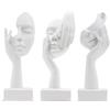 Irayin Pensatore Astratto Statua Scultura, Statuette Decorative Casa, Decorazione Moderna Scultura, Soprammobili Moderni Salotto, Statuette Decorative Casa - Bianco