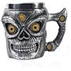 VOANZO Tazza da caffè con Teschio in Metallo con Manico Boccale da Birra con Teschio per Uomo Regalo per la Festa del papà