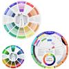 CIOUYAOS 3 pezzi di ruota dei colori, cerchio di itten,colore Wheel, Diametro creativo Guide alla miscelazione dei colori, Impermeabile Arte Strumento didattico per Pittura