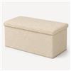 GX GARGIX Panca Contenitore in Tessuto Teddy, Pouf Portaoggetti Imbottito con Coperchio, Panca da Camera da Letto Soggiorno Cameretta, Design Moderno e Morbido (GX/TED-9)