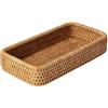 RT&BS Vassoio in Rattan per Chiavi, Vassoio da Bagno, Vassoi per Posate, Vassoi Decorativi in Vimini Naturale, Cesto Intrecciato a Mano per Cibo, Bevande, Decorazioni (P)