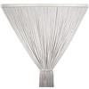 Tata Home Tenda Antimosche Catenelle Perline di Stoffa Morbide per Porta Finestra Moschiera a Pannello Susy 120x220 cm Colore Bianco