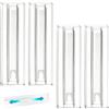 Vauki 4 separatori per cassetti regolabili, in plastica trasparente con chiusura centralizzata, 28,7-50,5 cm, organizer per cassetti espandibile per armadi, cucina, bagno e ufficio, biancheria intima, calze