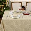 Romanstile Tovaglia Beige Rettangolare 100x140 cm Primaverile, Tovaglie Jacquard Eleganti Antimacchia e Idrorepellenti, Ideale per Esterno, Pranzi Intimi, Picnic, Compleanno e Tavola Quotidiana