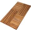 Utoplike Tappeto da Bagno in Legno di Teak, Tappeto Doccia Extra Grande per Bagno, 101,6 x 50,8 cm Tappeto Antiscivolo in Legno per Doccia Interna, Lussuoso Spa Casa o Esterno