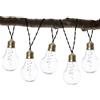 Star Trading Catena di luci a LED a energia solare, con 10 schede a LED, lunghezza 180 x altezza 10 x larghezza 6 cm, IP44, protezione dagli spruzzi d'acqua, per esterni, luce calda, 7