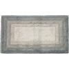 BIANCHERIAWEB Tappeto Bagno Rettangolare in Spugna Morbida Antiscivolo Degradè Carbone 55x110 Carbone