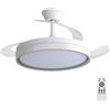 VOKOT Ventilatore da Soffitto con Luce LED e pale retrattili 60W Silenzioso con Telecomando, 6 Velocità, 3 Modalità di Luce Dimmerabile, Timer, per Camera Soggiorno e Uffici (106, Centimetri)