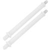 BESTonZON Manico di ricambio per scopino da bagno, 2 pezzi, accessori in plastica per paletti dello scopino da bagno, facile installazione, per una pulizia profonda in bagno