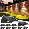 Delaiglow Lampada Solare da Esterno Up & Down Set da 10 Luci Solari da Esterno Bianco Caldo 3000K Faretti Solari a LED da Esterno 1000 mAh Applique Impermeabile IP67 Per Parete Giardino Terrazzo
