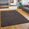 Paco Home Tappeto Salotto Moderno Soggiorno Pelo Lungo Peloso Monocolore Moderno Tappeto Morbido, Dimensione:70x140 cm, Colore:Antracite
