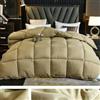 GYMIGE Piumino Invernale in Piuma D'Oca/Anatra Bianca, con Fodera in Cotone, Spesso, per Letto Singolo, Matrimoniale, Matrimoniale, King Size