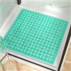 HITSLAM Tappeto Doccia Antiscivolo 60x60cm con Ventose, Tappetino Doccia antiscivolo Lavabile in Lavatrice senza BPA, Tappetino Bagno Resistente alle muffe e lavabile in lavatrice, Verde