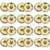 QUARKZMAN 50 Set Bottoni Automatici da Cucire 19mm Bottoni Automatici a Pressione Metallo per Chiusura Borse, Vestiti, Cucito Artigianale, Oro